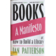 Image taken of a book with the title A Manifesto, or, How to Build a Library, by Ian Patterson