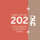 Poster image by the Gibson Library News happy new year