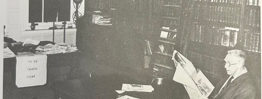 vintage image of the Gibson library at first opening.