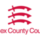 Essex County Council logo: three stylized red, curved forms above the council’s name in matching red text on a white background.
