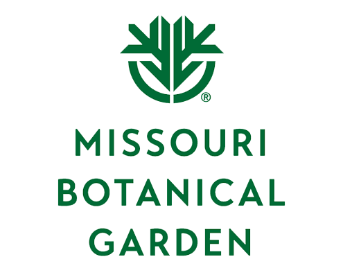 The logo banner for Missouri Botanical Garden in dark green