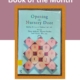 Gibson Library's Book of the Month flyer featuring the book cover of "Opening the Nursery Door" by Mary Hilton, Morag Styles and Victor Watson