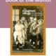 Gibson Library's Book of the Month flyer featuring the book cover of "The Imagined Village" by Georgina Boyes, showing five young girls holding Morris dancing sticks.